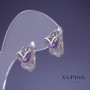 Pendientes Xuping rodio 15×11 mm