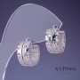 Pendientes Xuping rodio 8×15 mm
