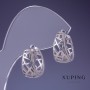 Pendientes Xuping rodio 16×8 mm