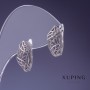 Pendientes Xuping rodio 16x8 mm