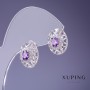 Pendientes Xuping rodio 15x12 mm