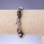 Pulsera de cuarzo rutilado, trocitos 5-8 mm (±), longitud 18 cm