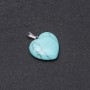 Colgante Corazón 'turquesa verde' (prens.) 19x19x26 mm