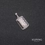 Colgante Xuping rodio 25×19×12 mm