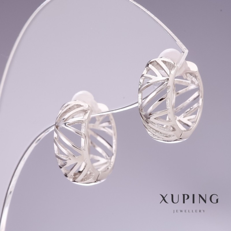 Pendientes Xuping rodiados 16×7 mm