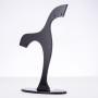 Soporte para bisutería de plástico negro, altura 8 cm, ancho 7 cm