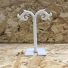 Soporte para pendientes, plástico blanco, altura 117 mm, ancho 92 mm, profundidad 55 mm