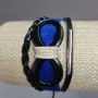 Pulsera infantil "Infinito" azul con cordón de ajuste