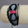 Pulsera infantil 'Infinito' gris con nudo corredizo