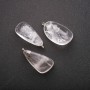 Colgante de cristal de roca natural 20x30x35 mm