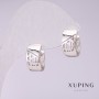 Pendientes Xuping 12×7 mm rodiados
