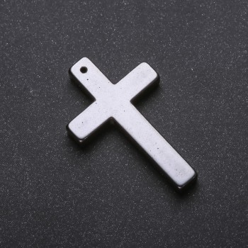 Colgante Cruz de hematita 27×43×4 mm