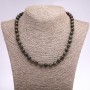 Collar de jaspe «Sangre de dragón» natural