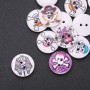 Botones de madera infantiles «Piratas con calaveras» 20 mm