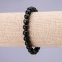 Pulsera de obsidiana solar con bolas lisas de 8 mm en elástico