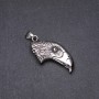 Colgante Cabeza de Águila 24×45 mm