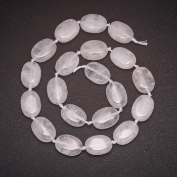 Base para cuentas en hilo de cristal, diámetro 13×18 mm (+/-), longitud 42 cm