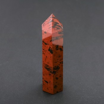 Cristal facetado en forma de lápiz de obsidiana, surtido (precio por 100 g)