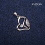 Colgante Xuping Corazón 15×18×23 mm rodio