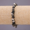 Pulsera elástica de cuarzo rutilado en fragmentos, diámetro 7 mm (±), longitud 18 cm