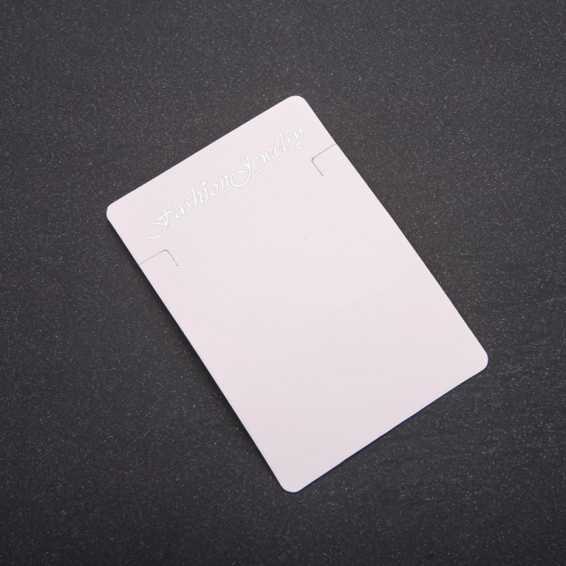 Tarjeta de cartón para cadena 9×6 cm, pack de 100 uds.