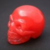 Recuerdo de piedra natural Turmalina sandía, calavera «Yorik» 38×49×34 mm (±)
