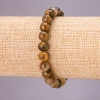Pulsera de pietersita natural, cuentas lisas, diámetro 8(±) mm, circunferencia 18 cm (elástico)