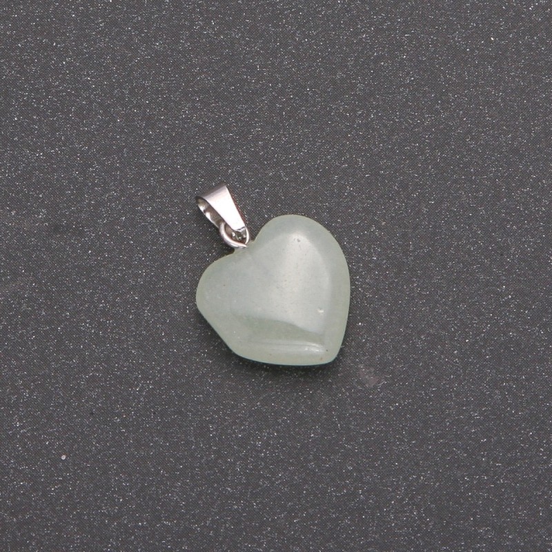 Colgante Corazón de nefrita 14×14×23 mm