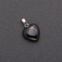 Colgante Corazón de ágata 14×14×23 mm