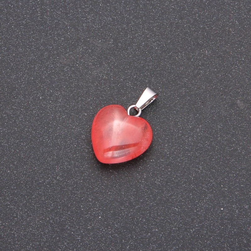 Colgante Corazón de turmalina 14×14×23 (+-) mm