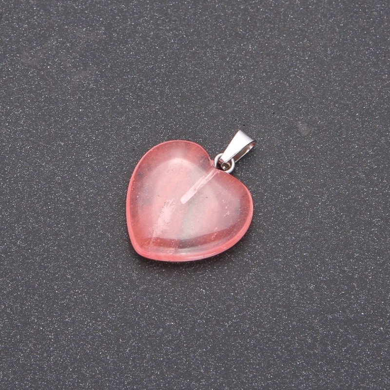 Colgante «Corazón» de turmalina 19×19×26 (+-) mm