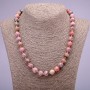 Collar de rodonita 10 mm, 45 cm