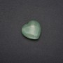 Piedra de nefrita en forma de corazón 30x30x10(±)mm