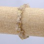 Pulsera de cuarzo rutilado natural en trozos de 7 mm+