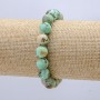 Pulsera elástica de amazonita, diámetro 10 mm, circunferencia 18 cm +