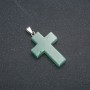 Colgante Cruz de nefrita 50×28 mm