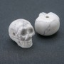 Cuenta en forma de calavera de caolín natural 25×19 mm +