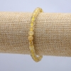 Pulsera elástica de cuarzo rutilado, bola lisa de 6 mm, circunferencia 18 cm +/-