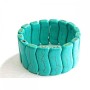 Pulsera elástica de turquesa verde con vetas «Gran Ola»