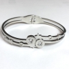 Pulsera Xuping Rodio, espesor 5,5 mm, diámetro 63×54 mm +