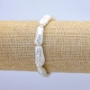 Pulsera elástica de perlas barrocas, diámetro 18×8 mm, longitud 18 cm ±
