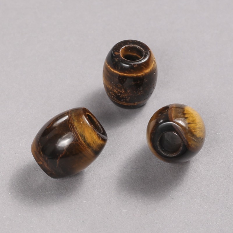 Cuenta Pandora de ojo de tigre natural 16,5×15,5 mm