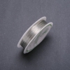 Hilo para joyas plateado, diámetro 0,2 mm, carrete de 45 m (±)