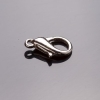 Precio por pack /10 piezas: cierre mosquetón de metal gris 1,6×0,8 cm ±
