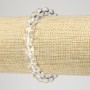 Pulsera elástica de cristal de roca, cuentas lisas de 8 mm+