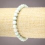 Pulsera elástica de larimar, bola lisa, diámetro 6 mm+