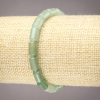Pulsera elástica de nefrita natural, cuentas cilíndricas lisas, diámetro 10×6 mm