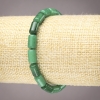 Pulsera elástica de piedra natural crisoprasa, cuentas cilíndricas lisas, diámetro 10x6 mm+