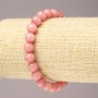 Pulsera elástica de turmalina con cuentas lisas, diámetro de 8 mm+