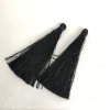 Pincel negro para manualidades, 6 cm de largo (par)